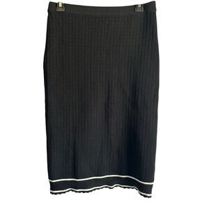 House Of Harlow 1960 Womens Size Small Knit Black & White‎ Pencil Skirt